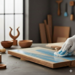 جوهر چوب رنگ آبی روشن گنچ - تصویر 2