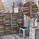 پتینه چوب آنتیک آبی گنچ - تصویر 2